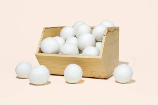 New Zealand Wool Dryer Balls | White