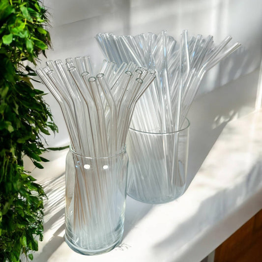 Glass Bent Top Straw | 9 inch