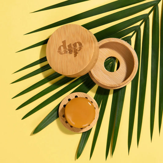 Mini Dip Bamboo Travel Case with Coaster