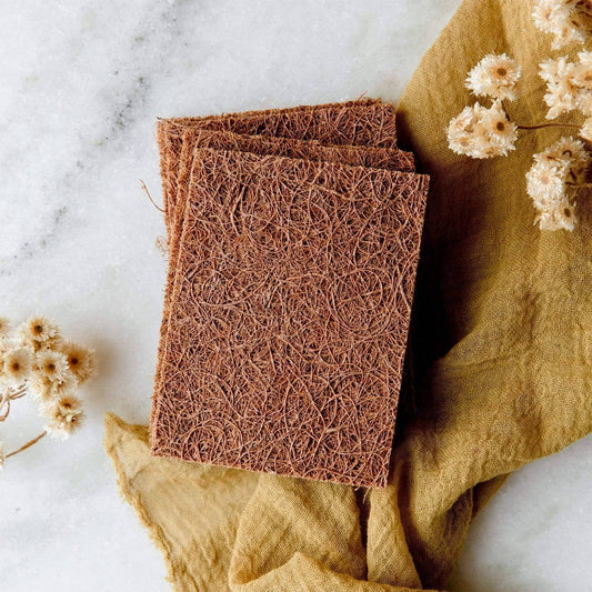 Biodegradable Coconut Kitchen Scourers | 5 Pack, Plastic Free