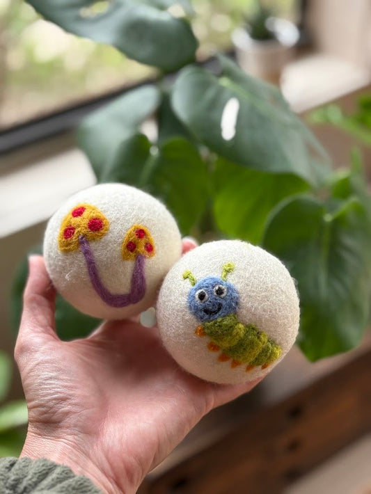 Hand Felted | Eco Wool Dryer Balls | WFTO Certified