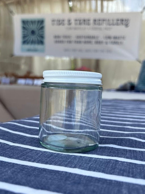 4 oz Jar with White Metal Lid
