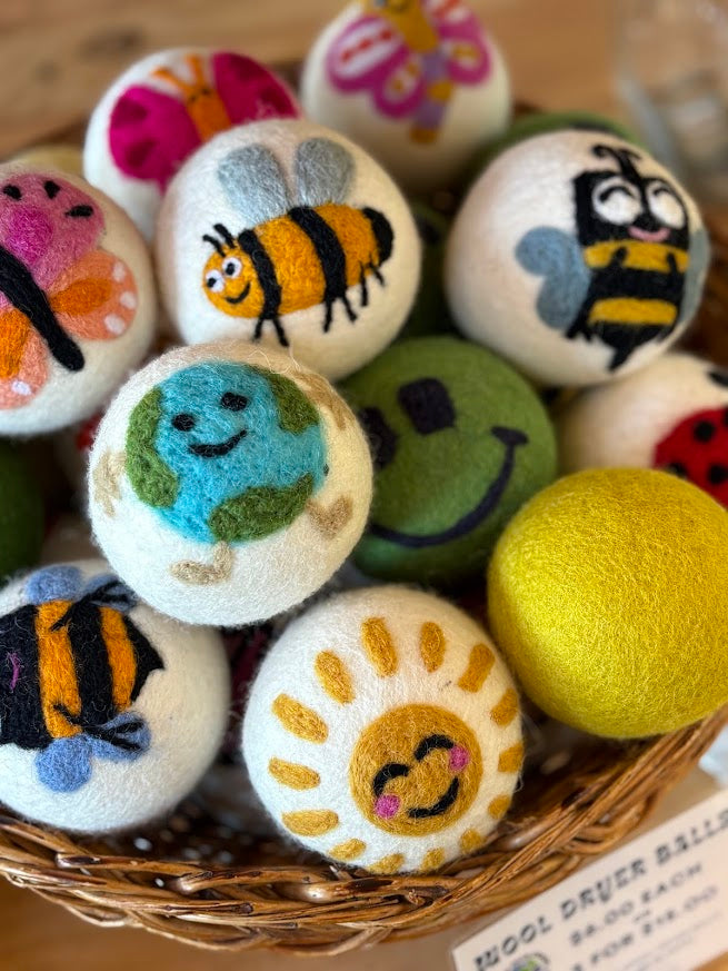 Hand Felted | Eco Wool Dryer Balls | WFTO Certified