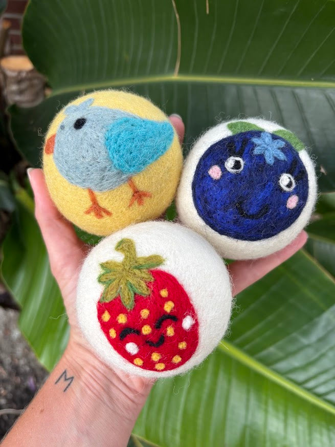 Hand Felted | Eco Wool Dryer Balls | WFTO Certified